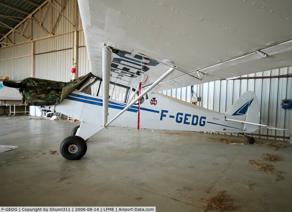 F-GEDG, Piper PA-18A-150 Super Cub C/N 182849, Parked inside private hangar...