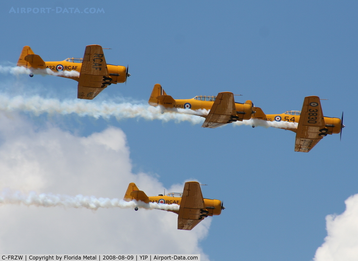 C-FRZW, 1952 Canadian Car & Foundry T-6 Harvard Mk.4 C/N CCF4-213, Formation of Canadian Harvards