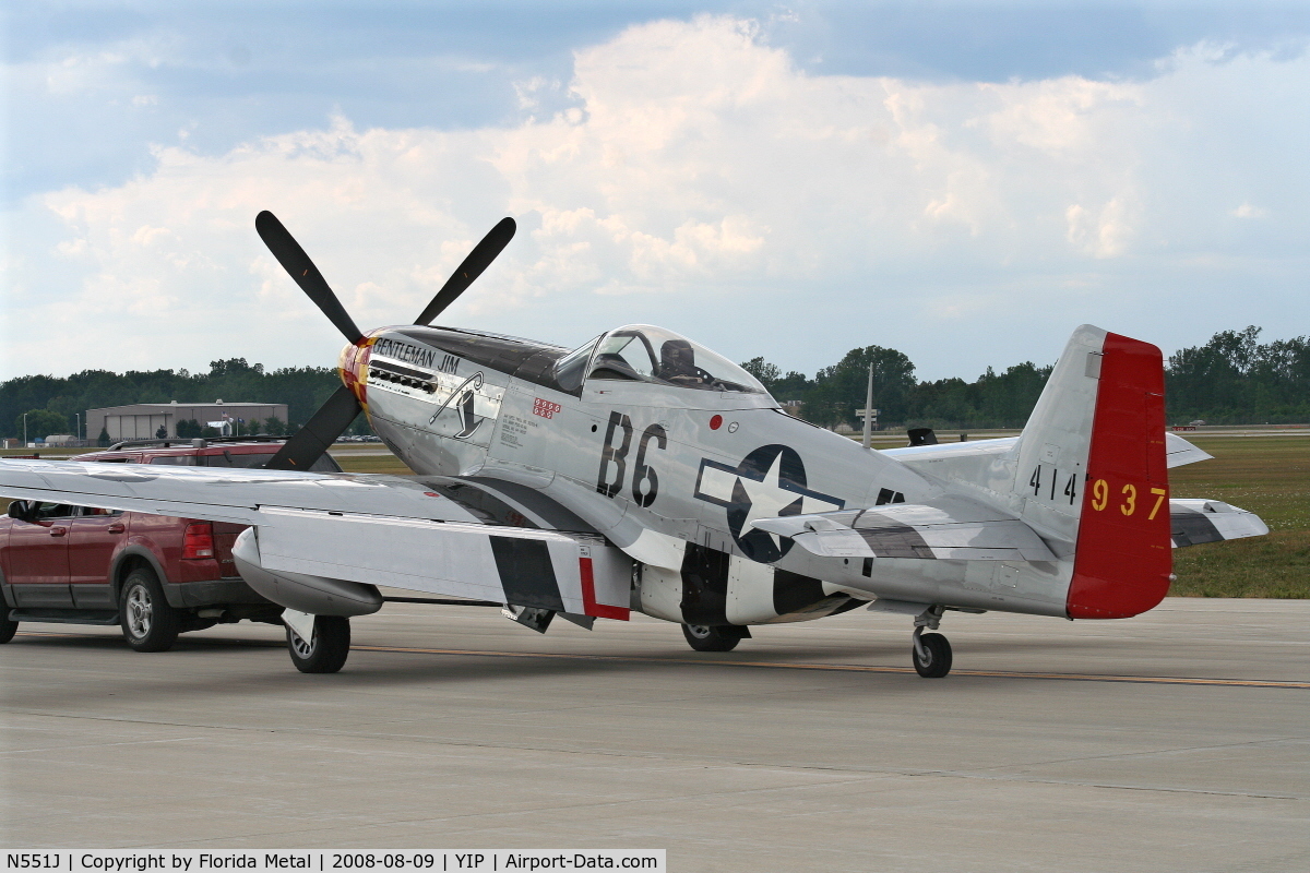 N551J, 1957 North American P-51D Mustang C/N 44-74230, Jack Roush's P-51D 