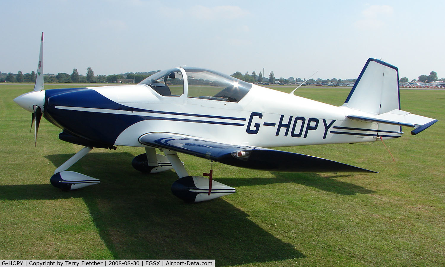 G-HOPY, 1998 Vans RV-6A C/N PFA 181-12742, Participant in the 2008 RV Fly-in at North Weald Uk