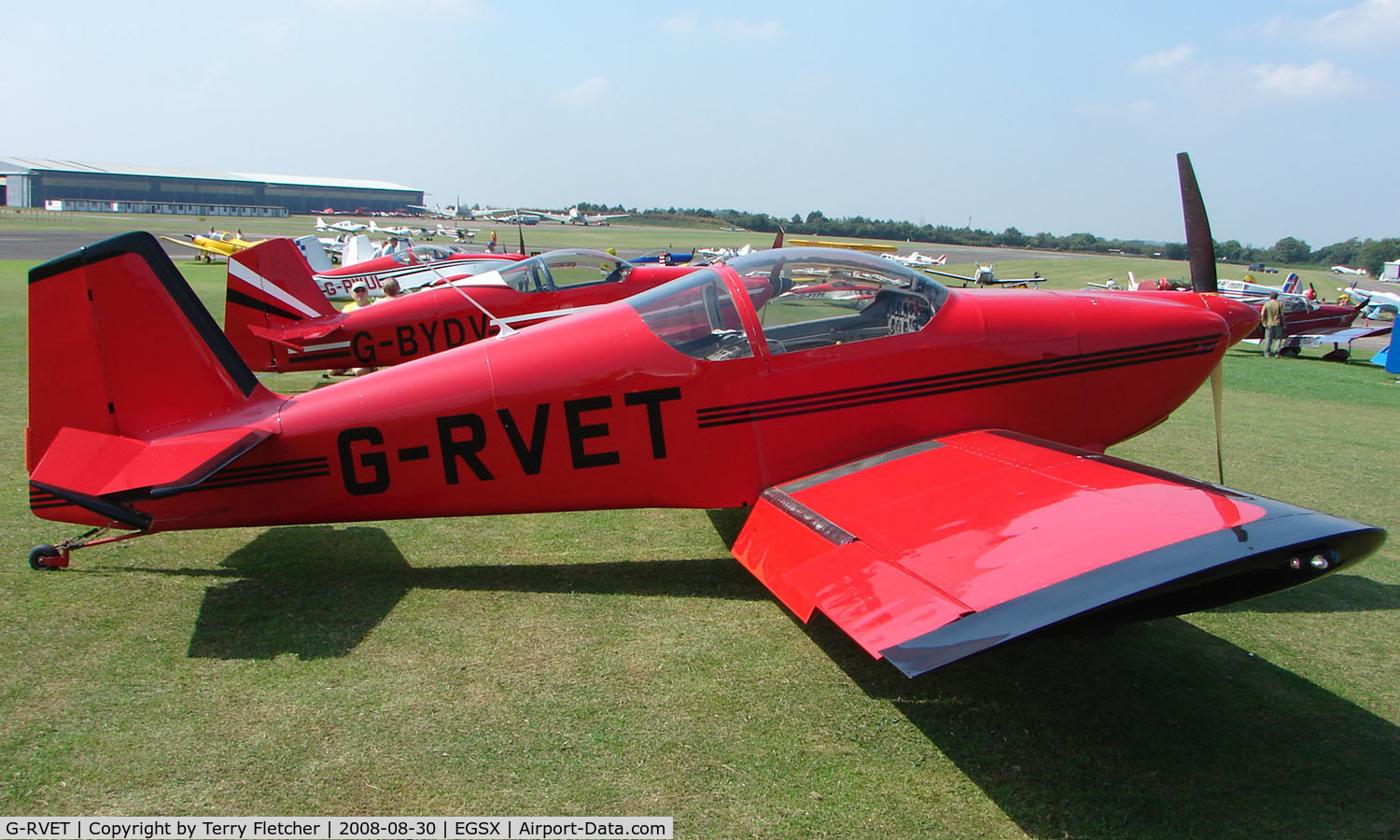 G-RVET, 1999 Vans RV-6 C/N PFA 181-12852, Participant in the 2008 RV Fly-in at North Weald Uk