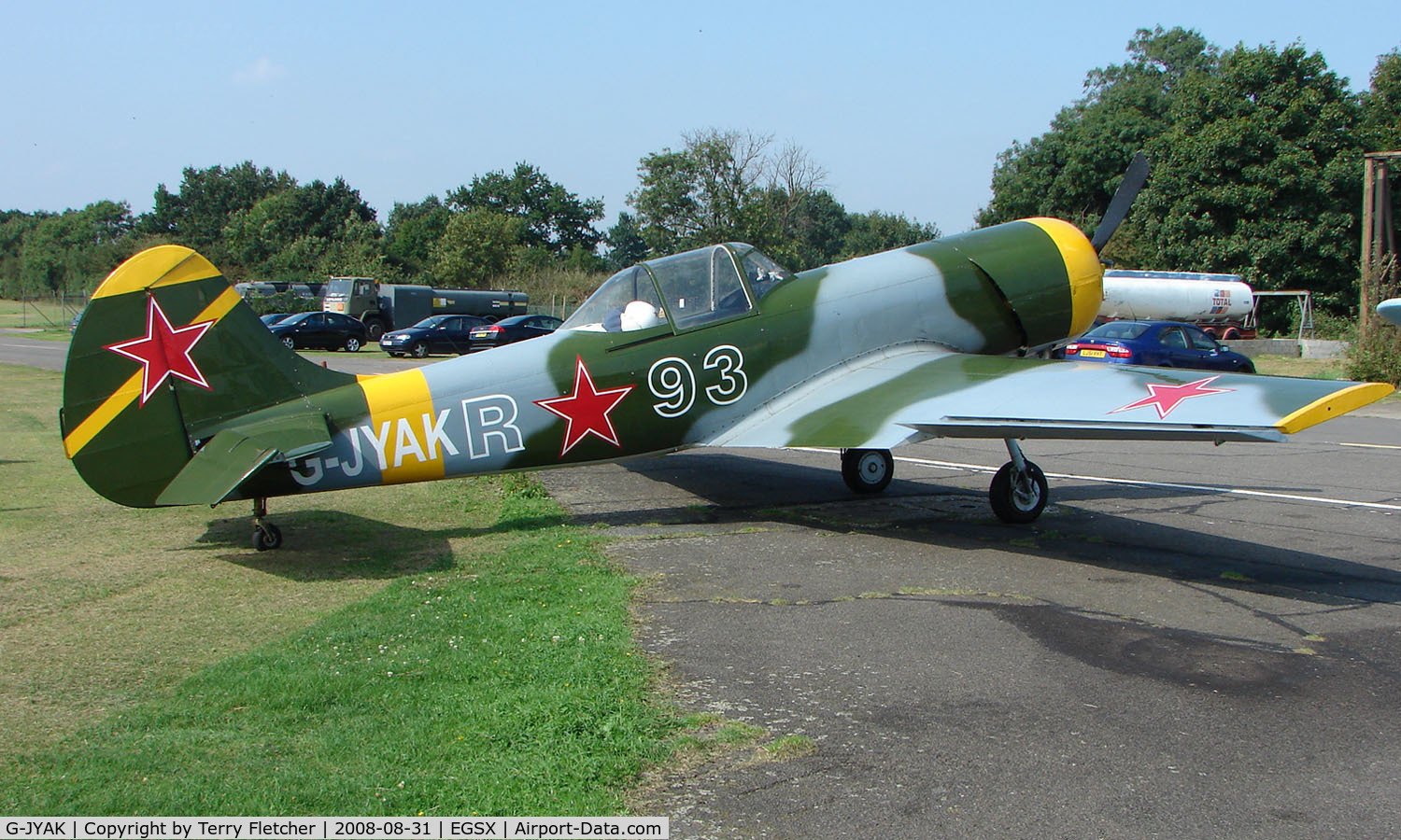G-JYAK, 1985 Yakovlev Yak-50 C/N 853001, Yak50 at North Weald