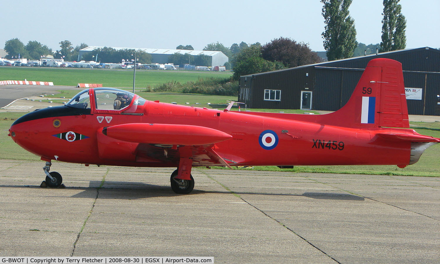 G-BWOT, 1961 Hunting P-84 Jet Provost T.3A C/N PAC/W/10138, 1961 Jet Provost XN459 / G-BWOT at North Weald