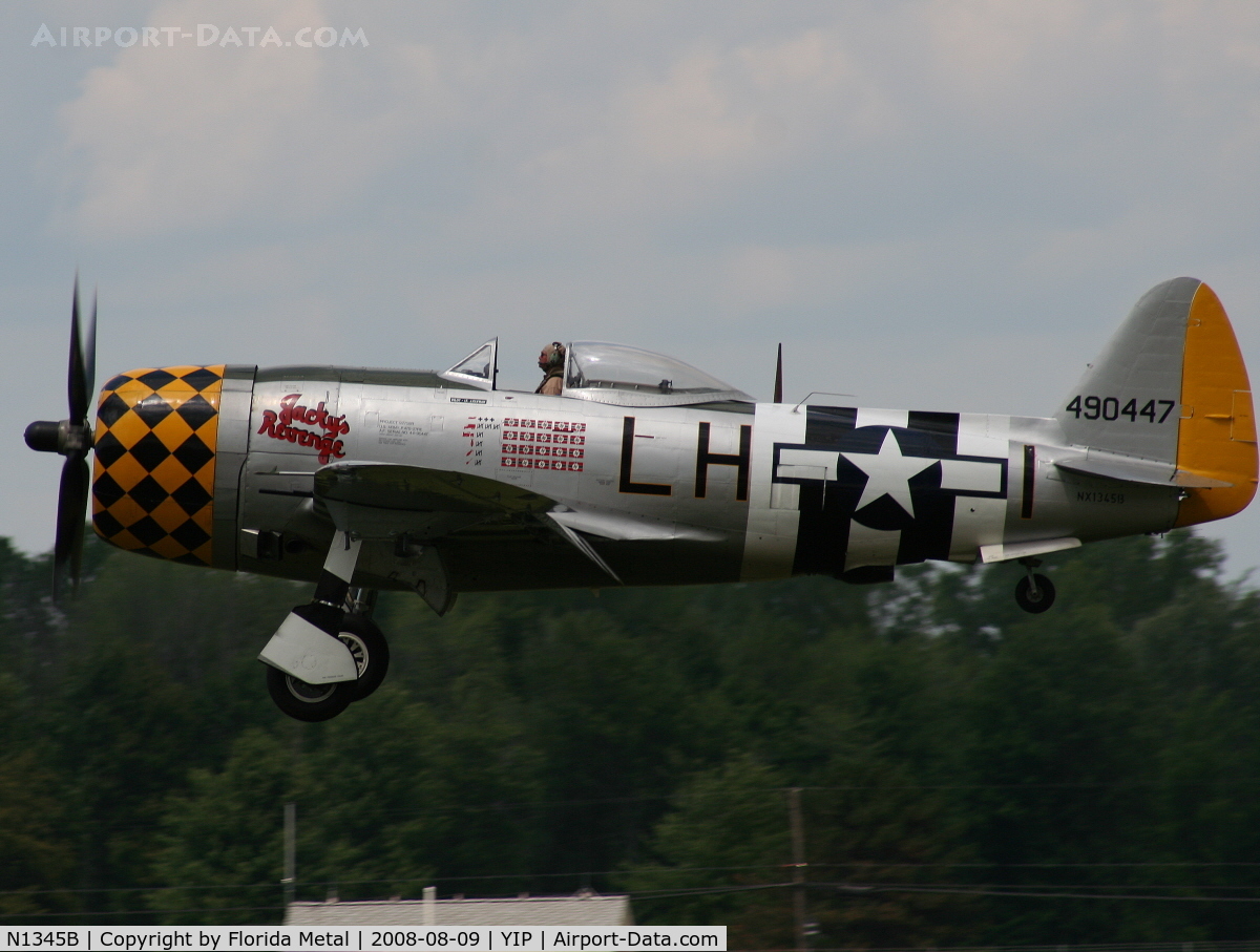 N1345B, 1945 Republic P-47D Thunderbolt C/N 399-55592, P-47D Jacky's Revenge