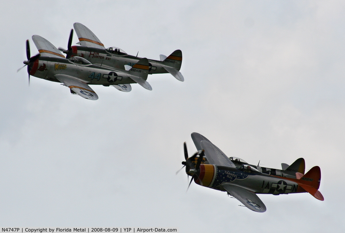 N4747P, 1945 Republic P-47D-40-RA Thunderbolt C/N 44-90368, P-47D Tarheel Hal