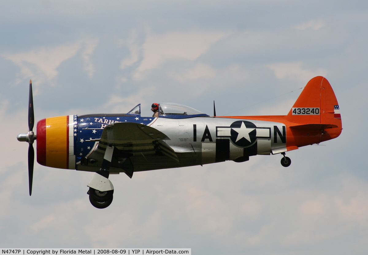 N4747P, 1945 Republic P-47D-40-RA Thunderbolt C/N 44-90368, P-47D Tarheel Hal