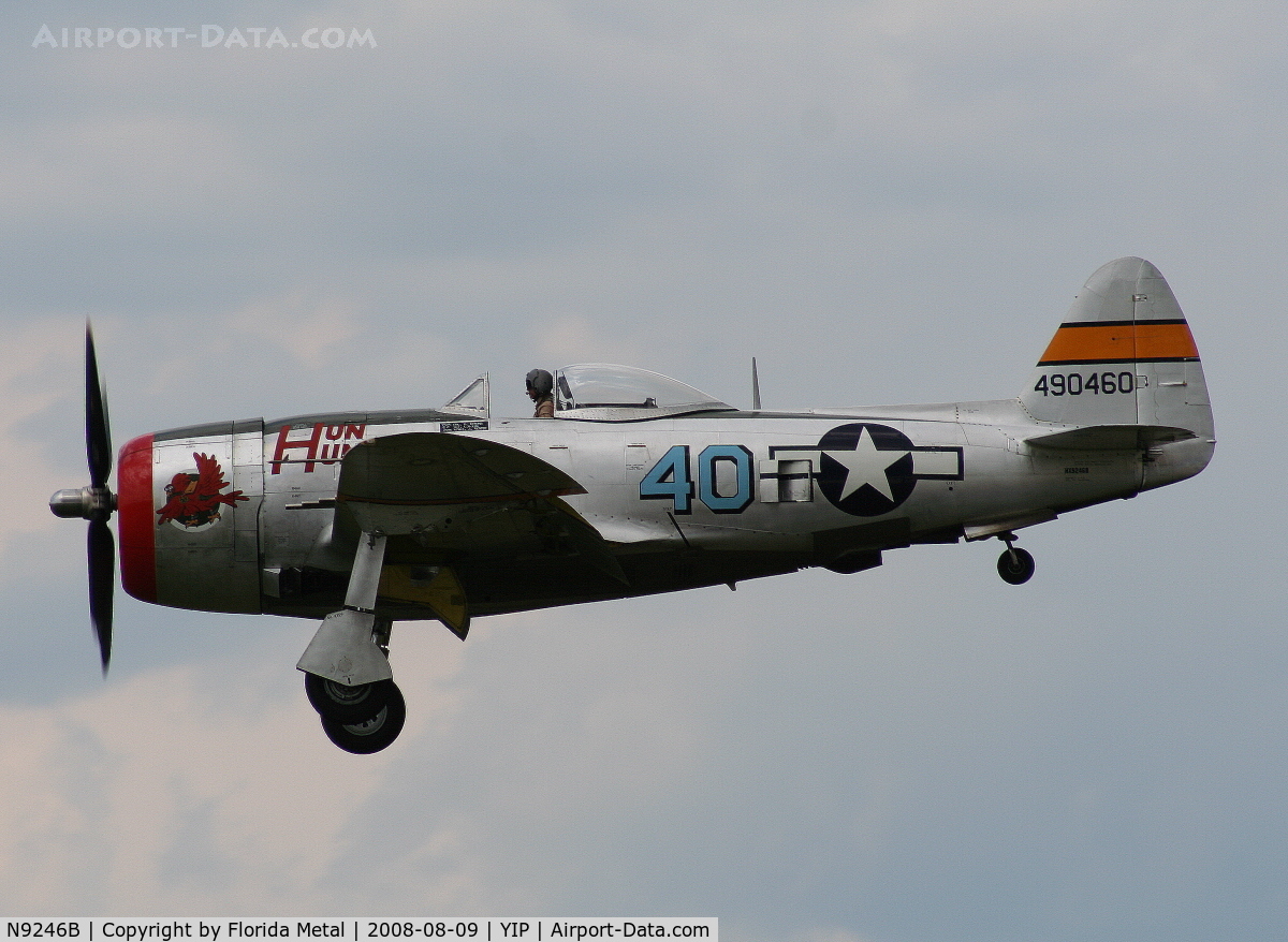 N9246B, 1944 Republic P-47D Thunderbolt C/N 339-55605, P-47D Hun Hunter