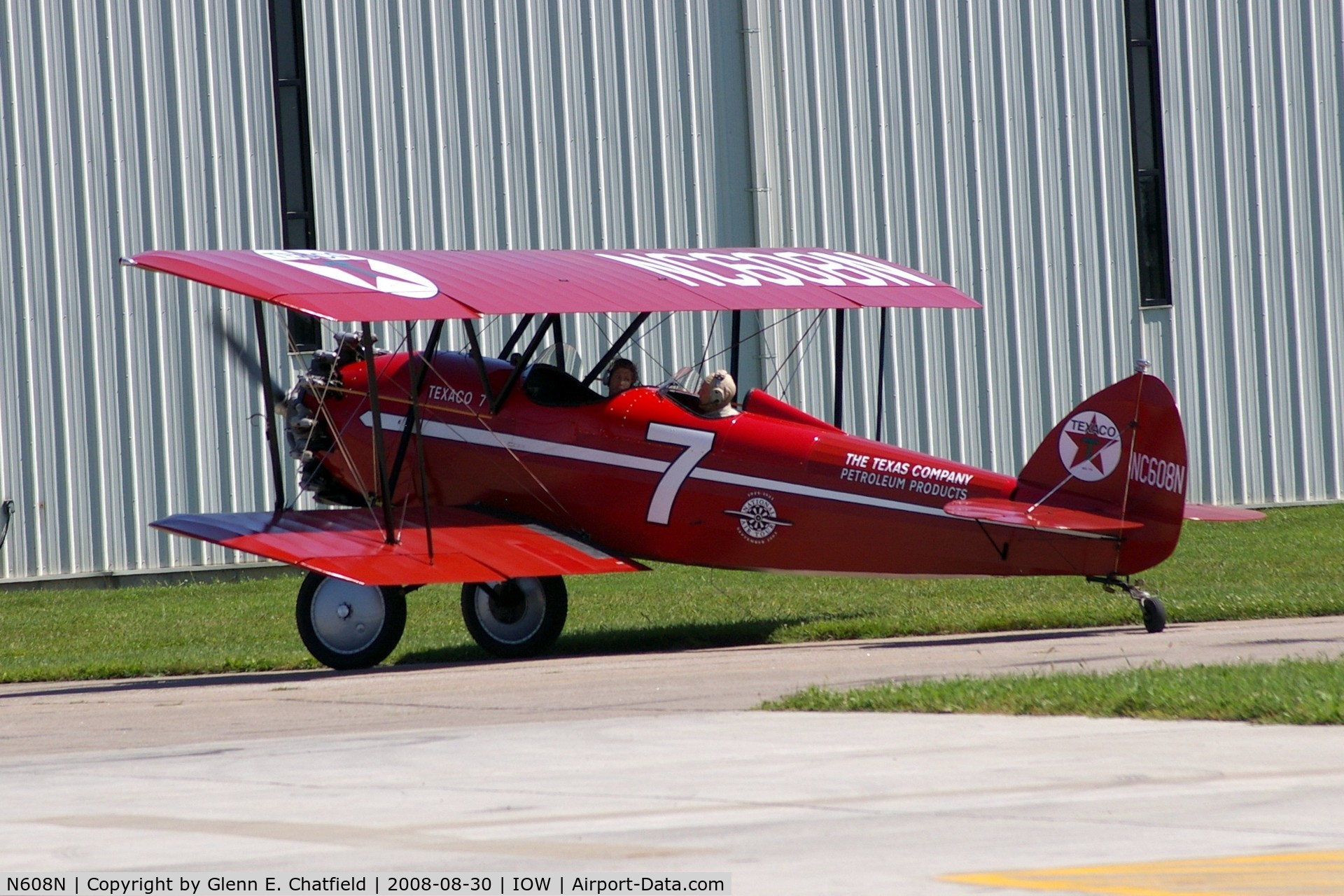 N608N, 1929 Waco ASO C/N 3070, Taxiing to the ramp with the mail.