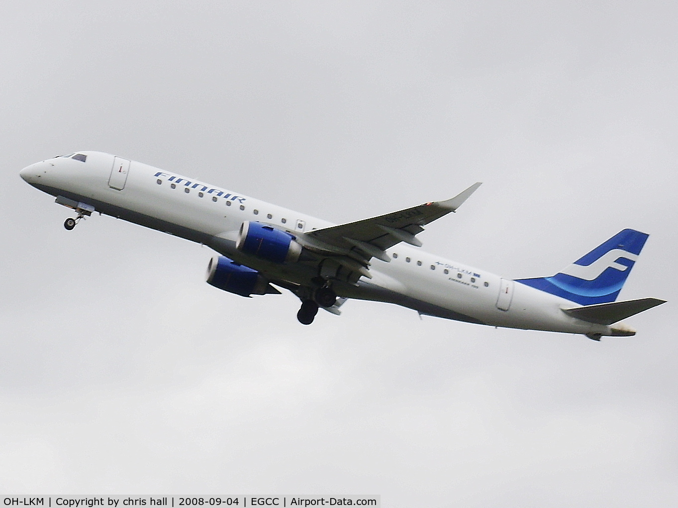 OH-LKM, 2008 Embraer 190LR (ERJ-190-100LR) C/N 19000160, EMB 190-100 LR, Finnair