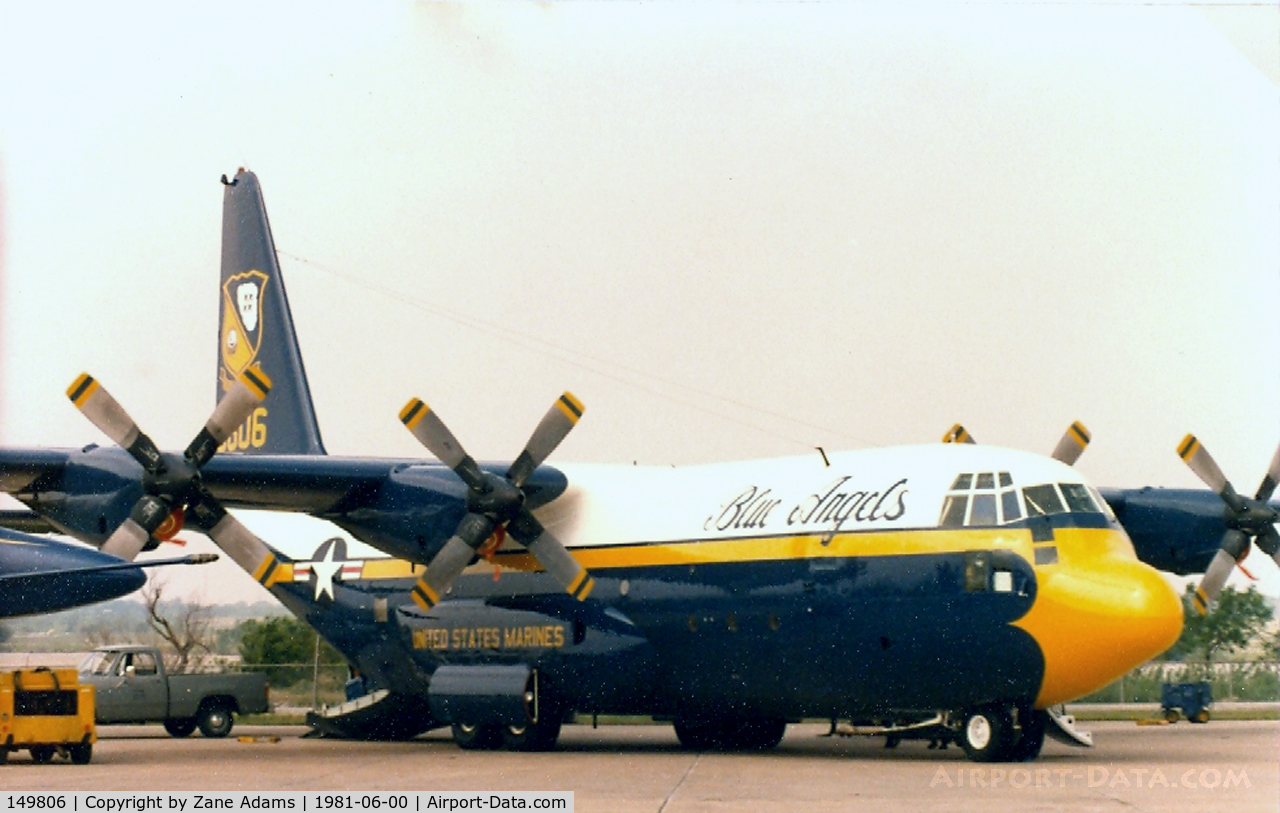 149806, 1963 Lockheed KC-130F Hercules C/N 282-3703, Blue Angles Fat Albert Airlines at the former Dallas Naval Air Station