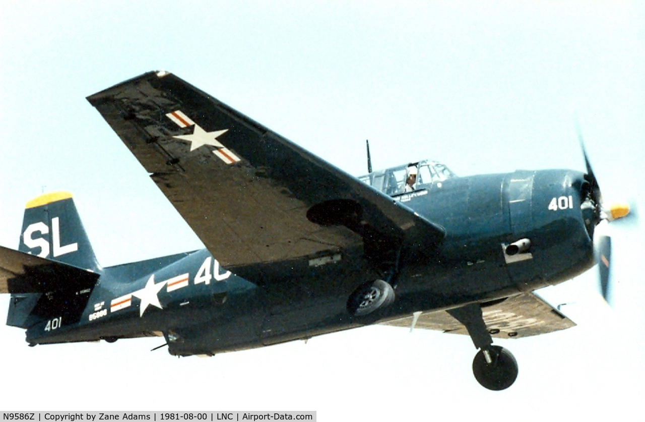 N9586Z, 1945 Grumman TBM-3E Avenger C/N 85886, At Lancaster, TX