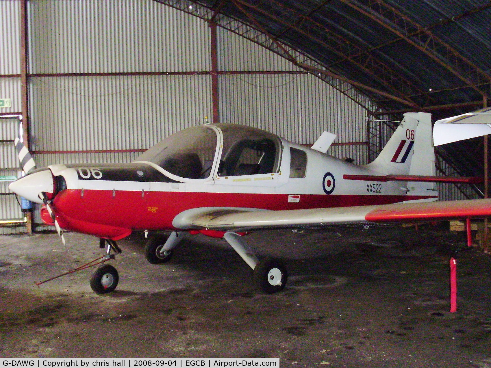 G-DAWG, 1973 Scottish Aviation Bulldog T.1 C/N BH120/208, Previous ID: XX522