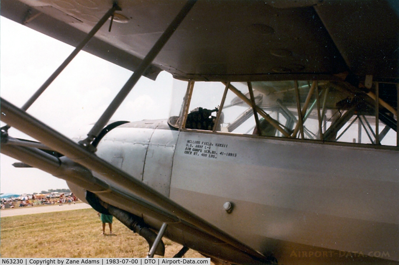 N63230, 1941 Stinson L-1 C/N 40-3102, At Denton Airshow