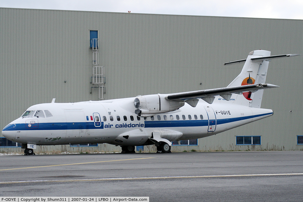 F-ODYE, 1992 ATR 42-320 C/N 335, Returned to lessor and parked at Latecoere Aeroservices...