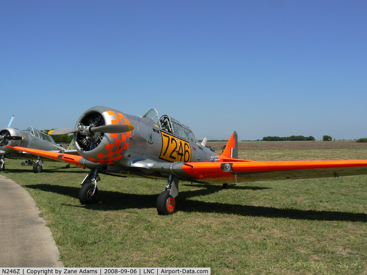 N246Z, 1946 North American AT-6B Texan C/N 88-10676, At the DFW CAF open house 2008 - Warbirds on Parade!