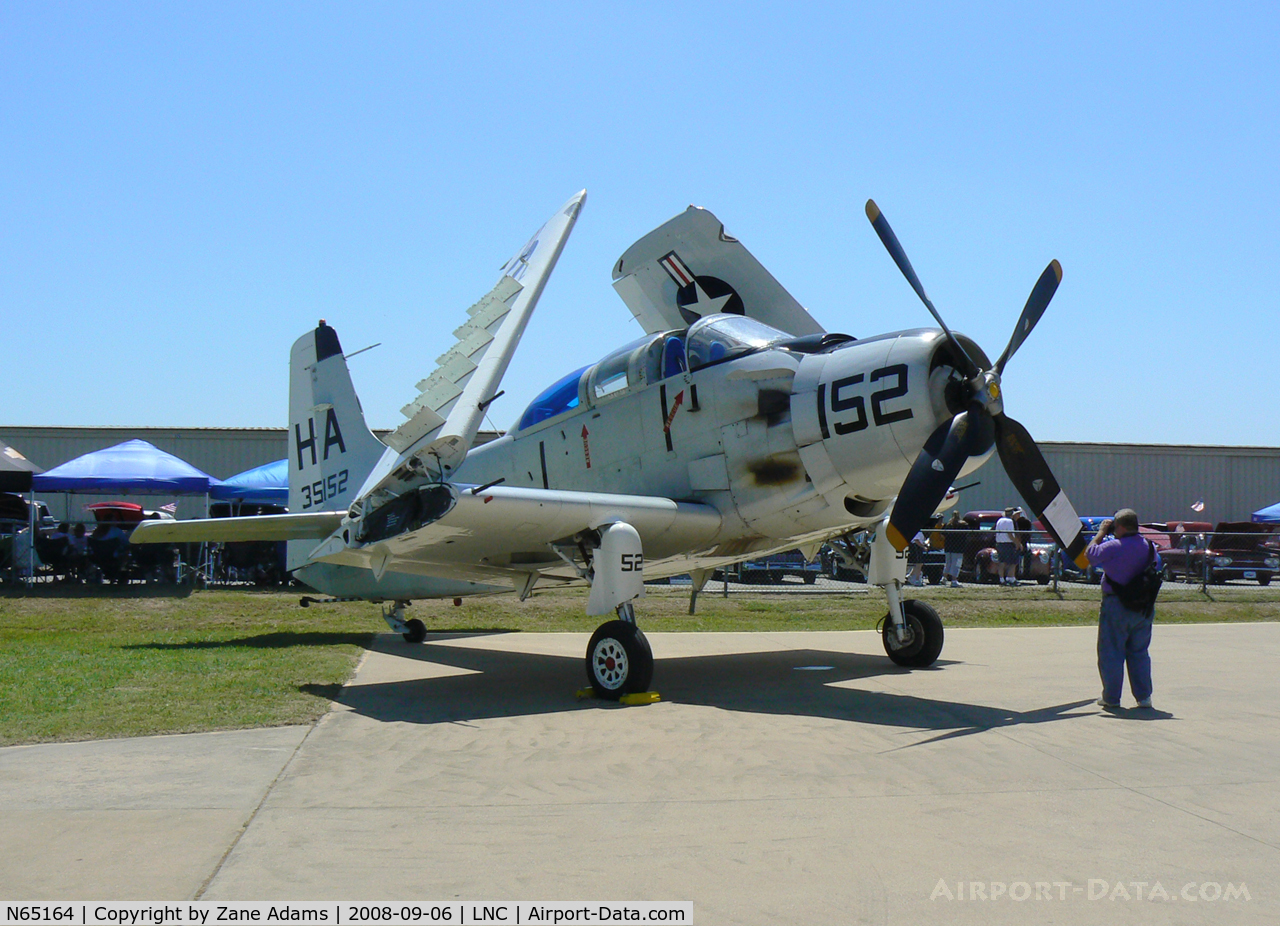 N65164, 1955 Douglas EA-1E Skyraider AD-5W C/N 55-471DH, At the DFW CAF open house 2008 - Warbirds on Parade!
