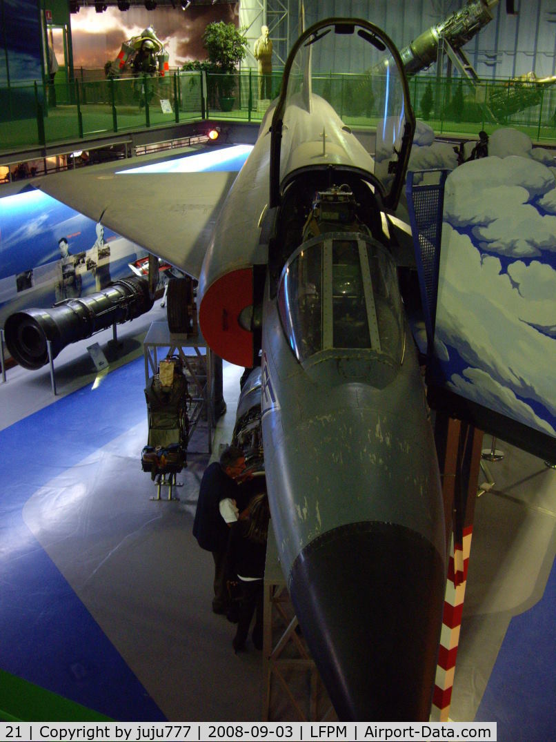 21, Dassault Mirage IIIC C/N 21, on display at Snecma Muséum of Melun