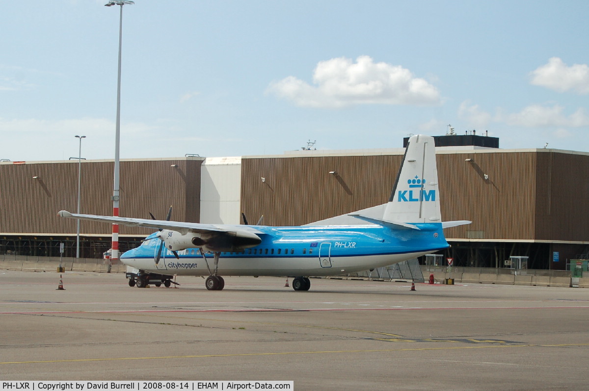 PH-LXR, 1993 Fokker 50 C/N 20277, KLM