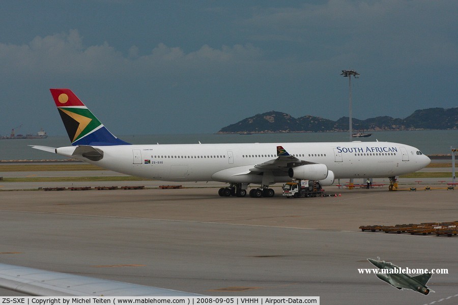 ZS-SXE, 2004 Airbus A340-313X C/N 646, South African Airways
