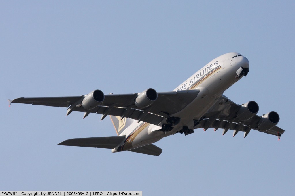 F-WWSI, 2008 Airbus A380-841 C/N 012, A380-841 N°12