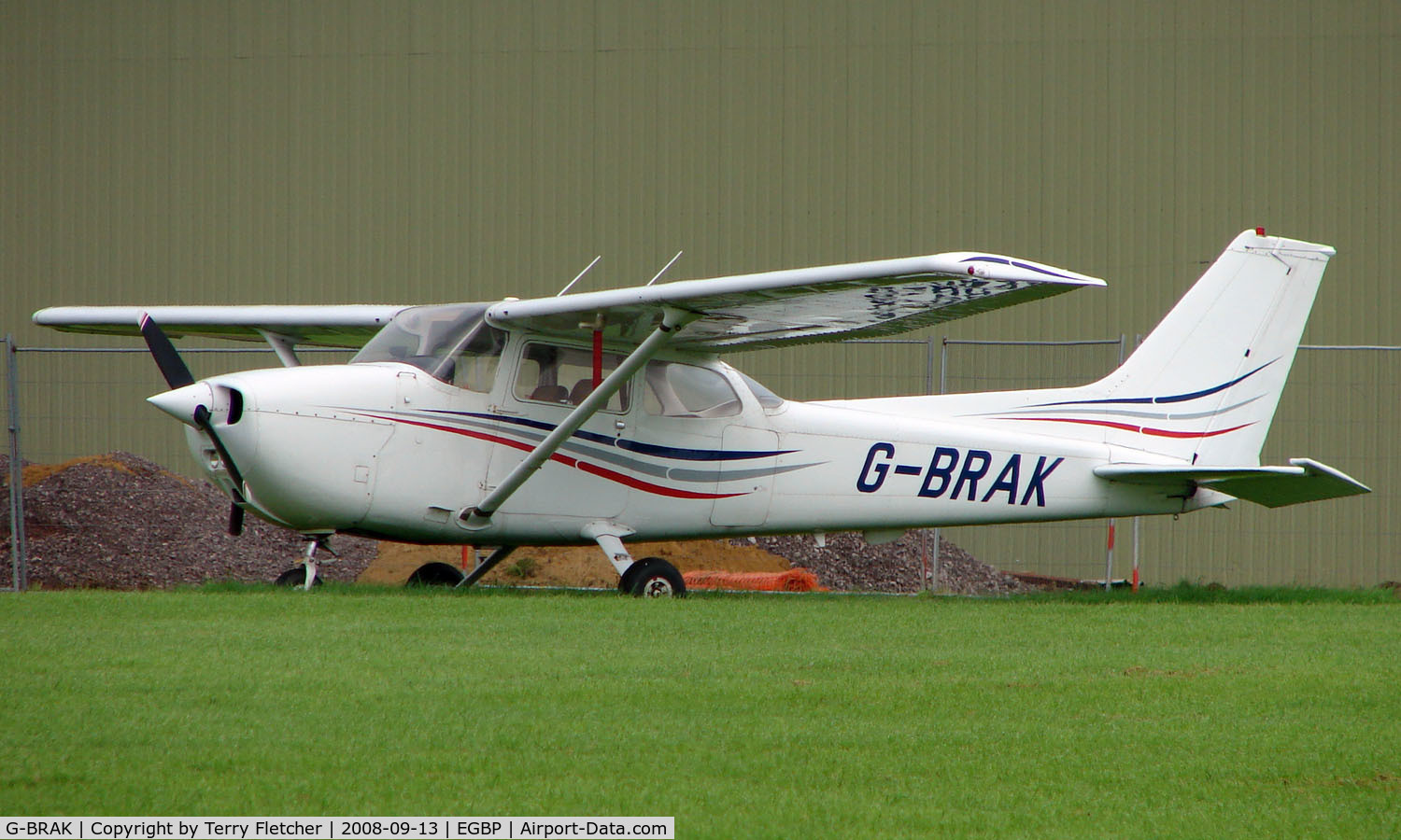 G-BRAK, 1980 Cessna 172N C/N 172-73795, Cessna 172N on display at Kemble 2008 - Saturday - Battle of Britain Open Day
