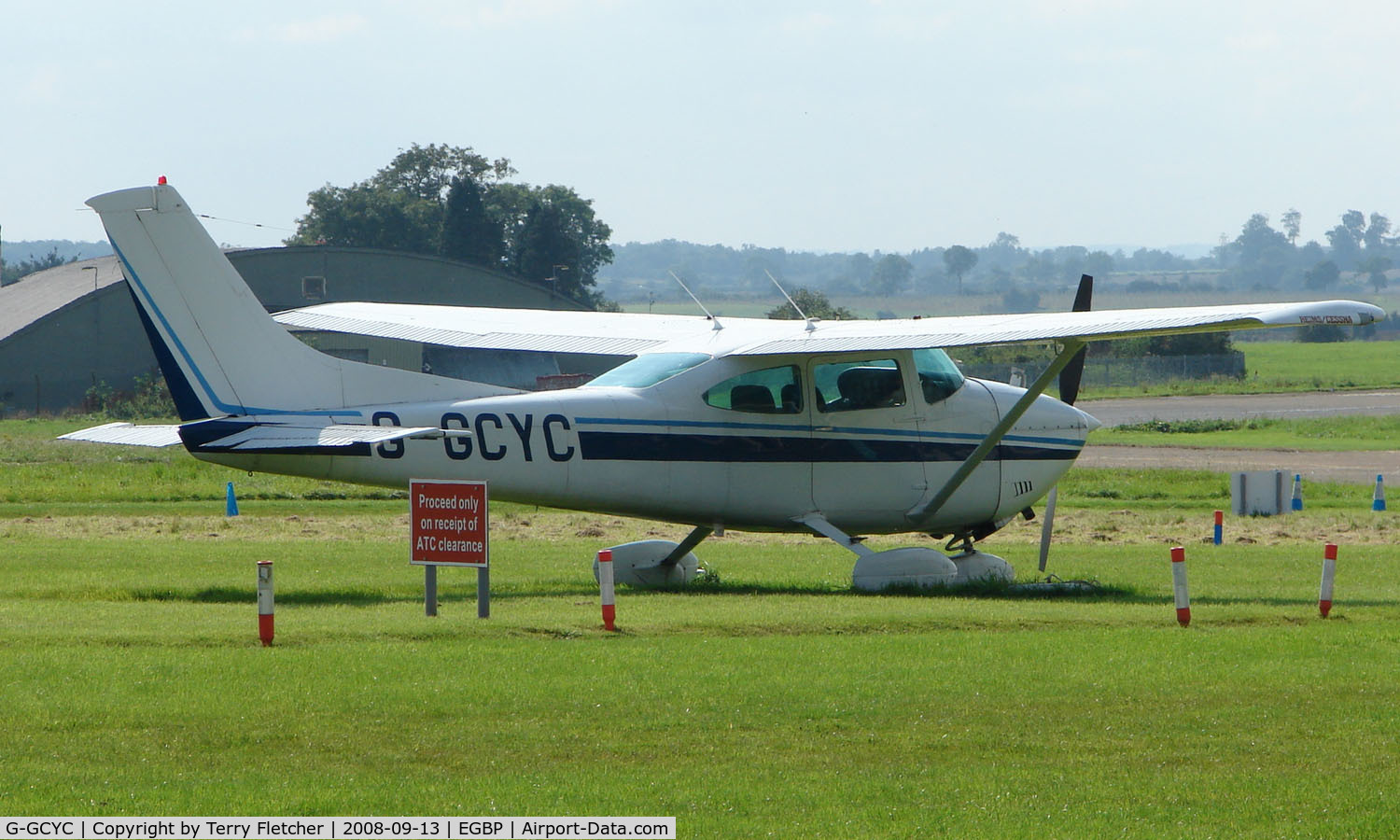 G-GCYC, 1980 Reims F182Q Skylane C/N 0157, Cessna F182Q on display at Kemble 2008 - Saturday - Battle of Britain Open Day