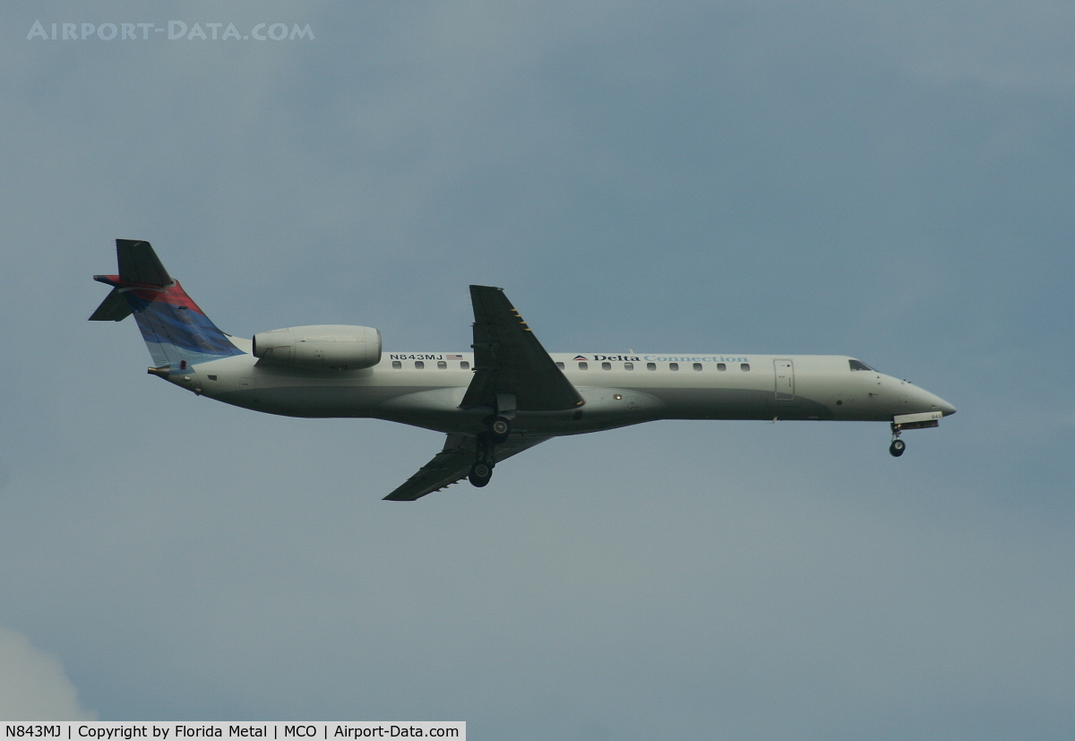 N843MJ, 2001 Embraer EMB-145LR C/N 145478, Delta Connection ERJ-145