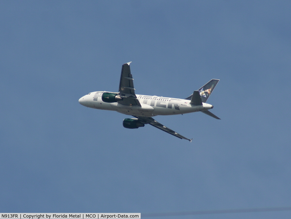 N913FR, 2002 Airbus A319-111 C/N 1863, Frontier 