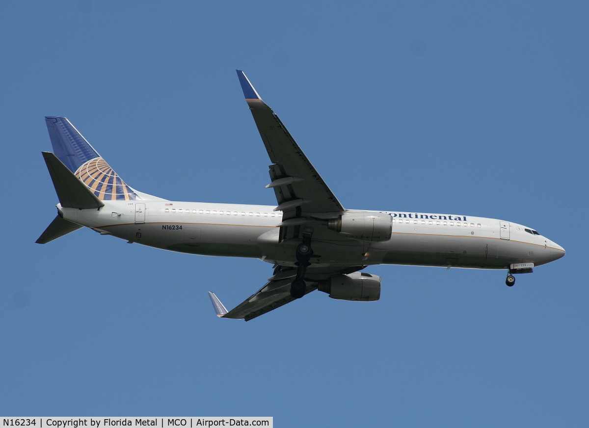 N16234, 1999 Boeing 737-824 C/N 28946, Continental 737-800