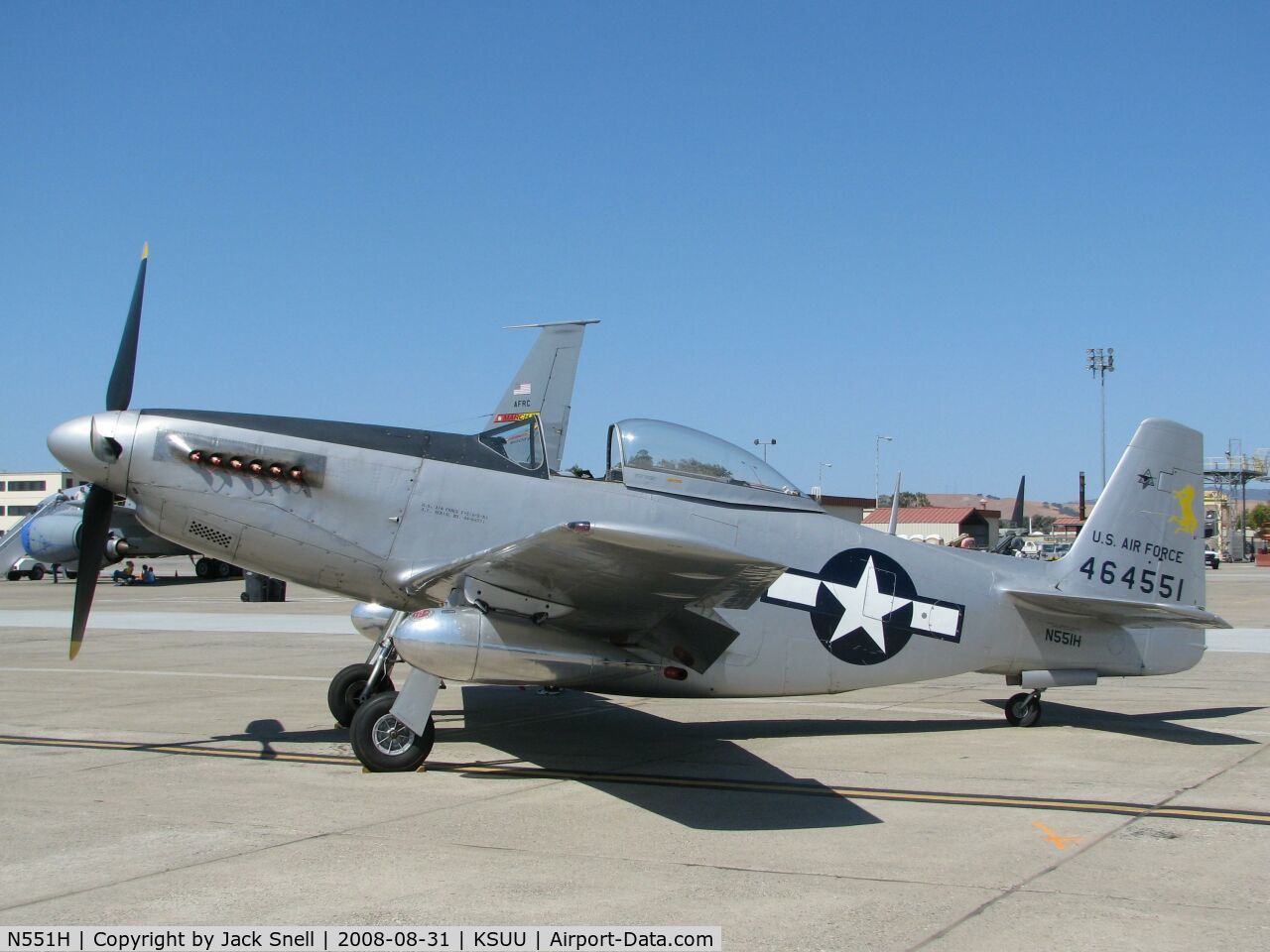 N551H, 1944 North American F-51-H-5-NA C/N 44-64314, 2008 Travis Air Expo
