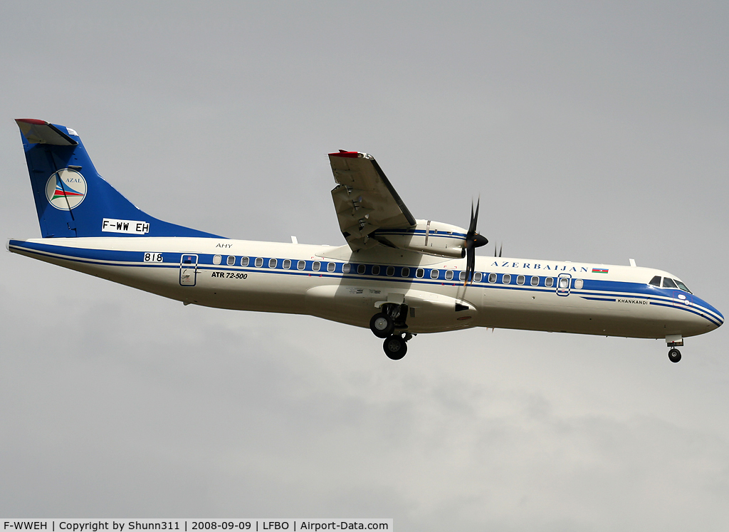 F-WWEH, 2008 ATR 72-212A C/N 818, C/n 818