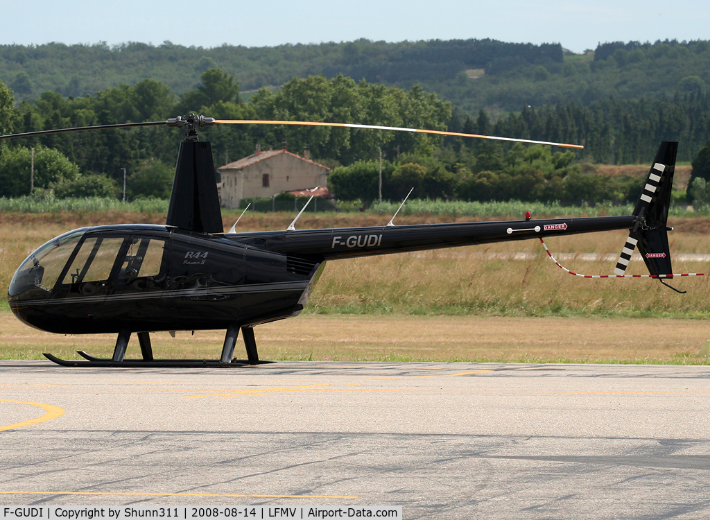 F-GUDI, 2006 Robinson R44 Raven II C/N 11483, Parked at the Genearl Aviation area...