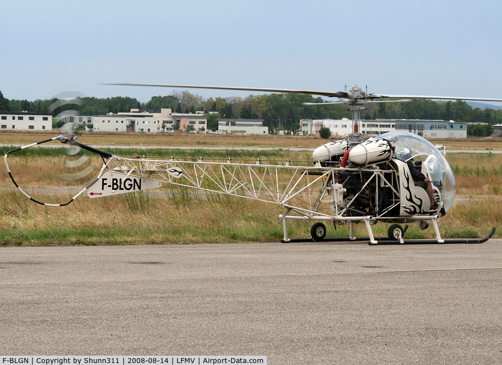 F-BLGN, Agusta AB-47G-2 C/N 283, Based here... and on the other side of this airport...