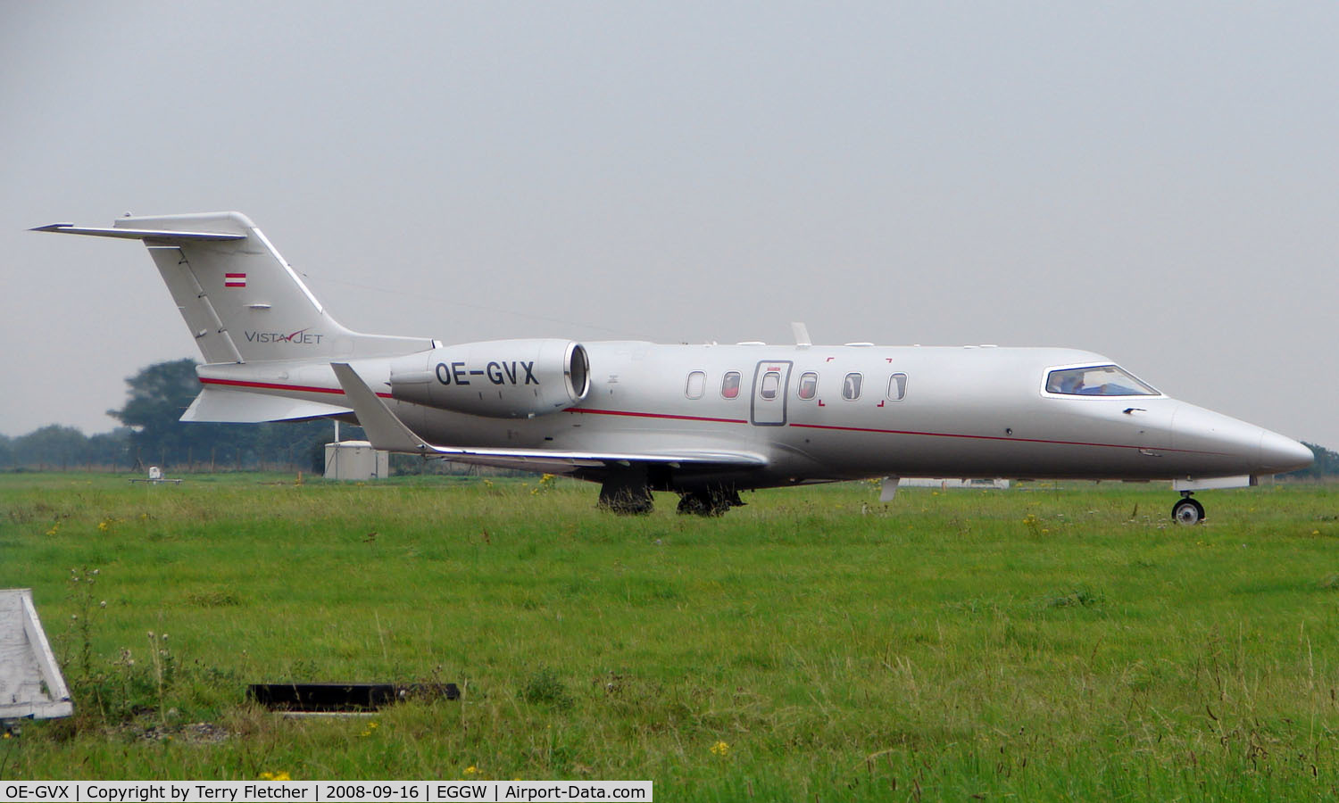 OE-GVX, 2008 Learjet 40 C/N 2097, Visitor to Luton In September 2008