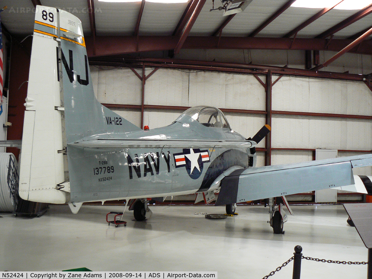 N52424, 1954 North American T-28B Trojan C/N 200-152 (137789), At the Cavanaugh Flight Museum