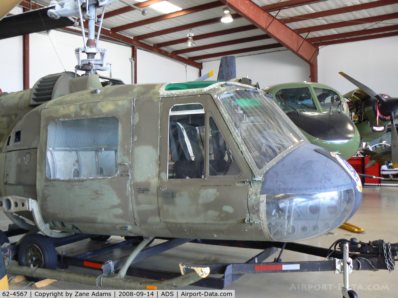62-4567, 1962 Bell UH-1B Iroquois C/N 627, At the Cavanaugh Flight Museum