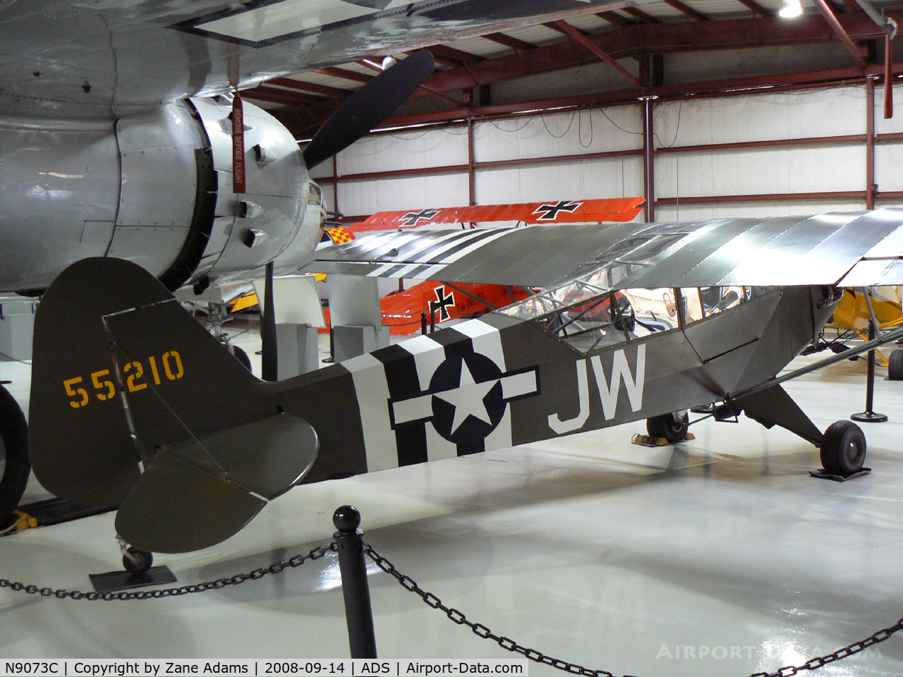 N9073C, 1945 Piper J3C-65 Cub C/N 13976, At the Cavanaugh Flight Museum