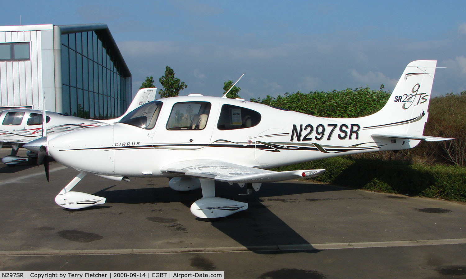 N297SR, 2006 Cirrus SR22 GTS C/N 2058, With the Cirrus agents at Turweston on 2008 Vintage and Classic Day