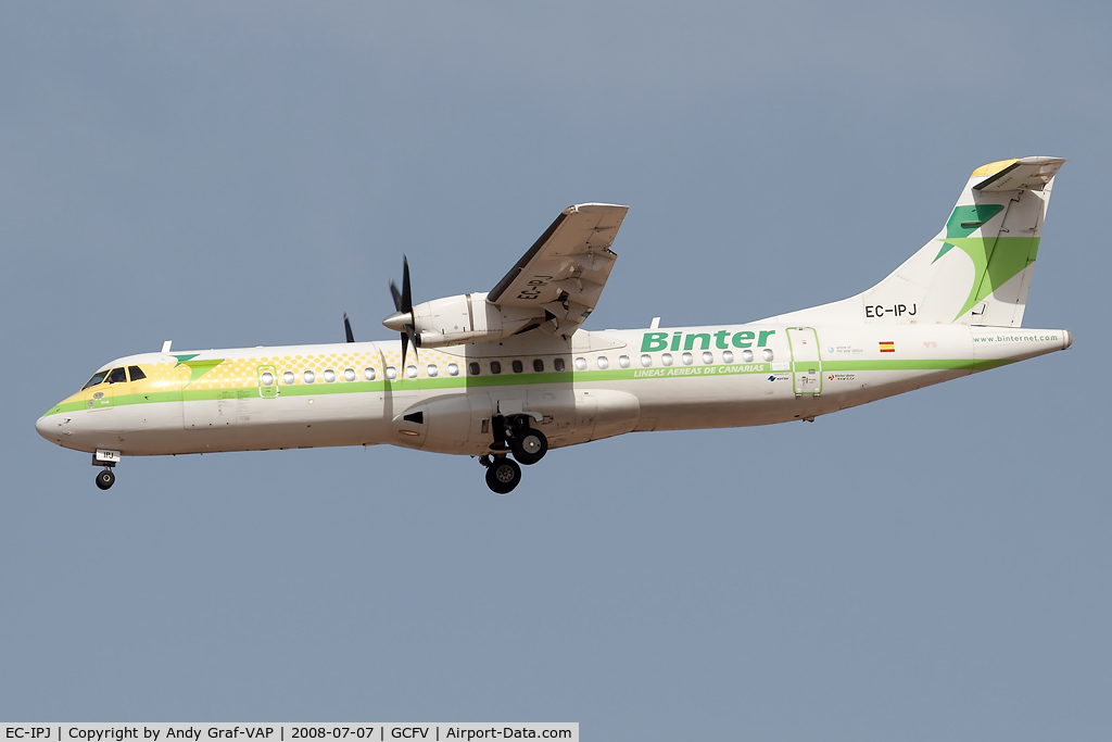EC-IPJ, 1992 ATR 72-202 C/N 307, Binter Canarias ATR72