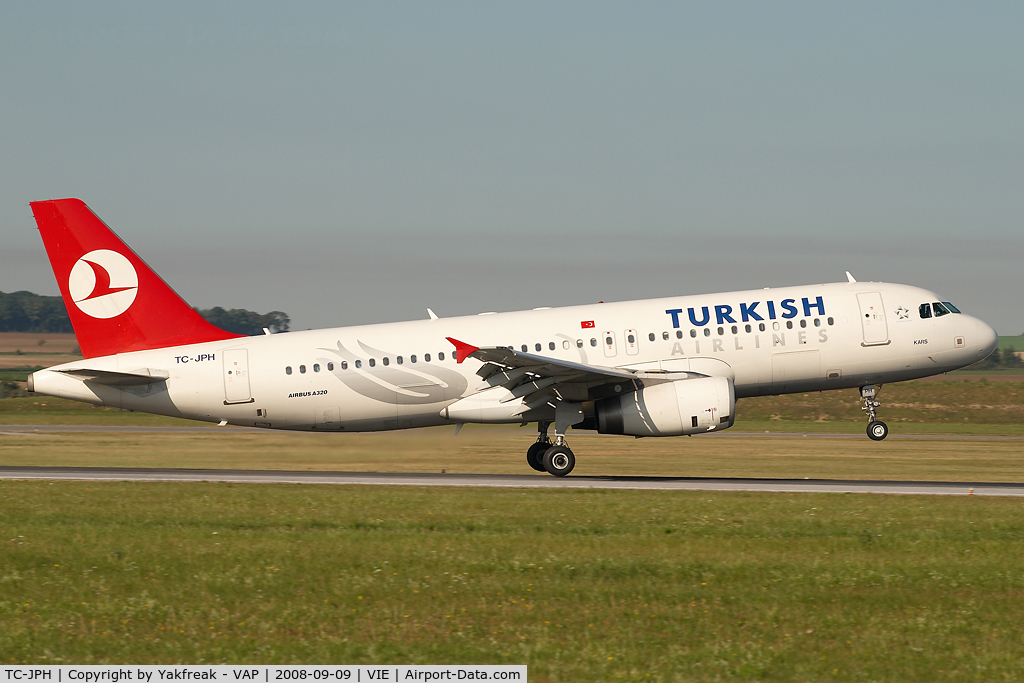 TC-JPH, 2007 Airbus A320-232 C/N 3185, Turkish Airlines Airbus 320