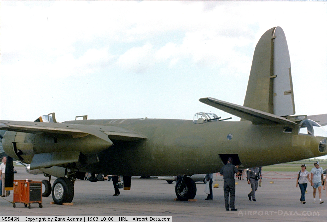 N5546N, Martin TB-26C Marauder C/N 2253 (4762?), CAF B-26 Carolyn under restoration at Harlingen