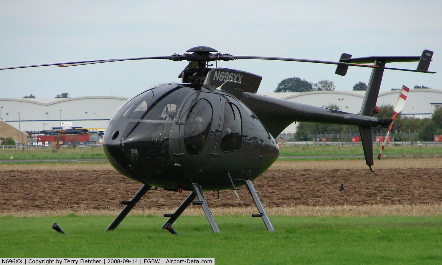 N696XX, 1999 MD Helicopters 369E C/N 0544E, 1999 Hughes 369E at Wellesbourne