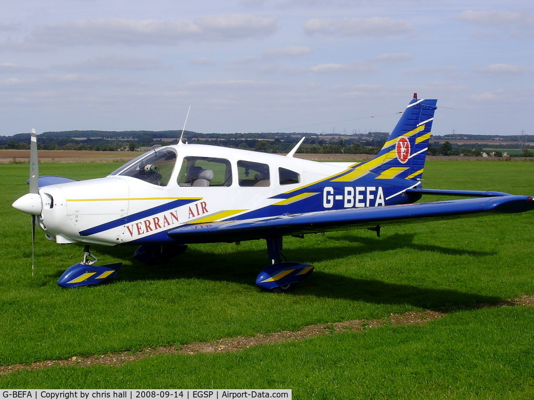 G-BEFA, 1976 Piper PA-28-151 Cherokee Warrior C/N 28-7615416, Previous ID: N6978J