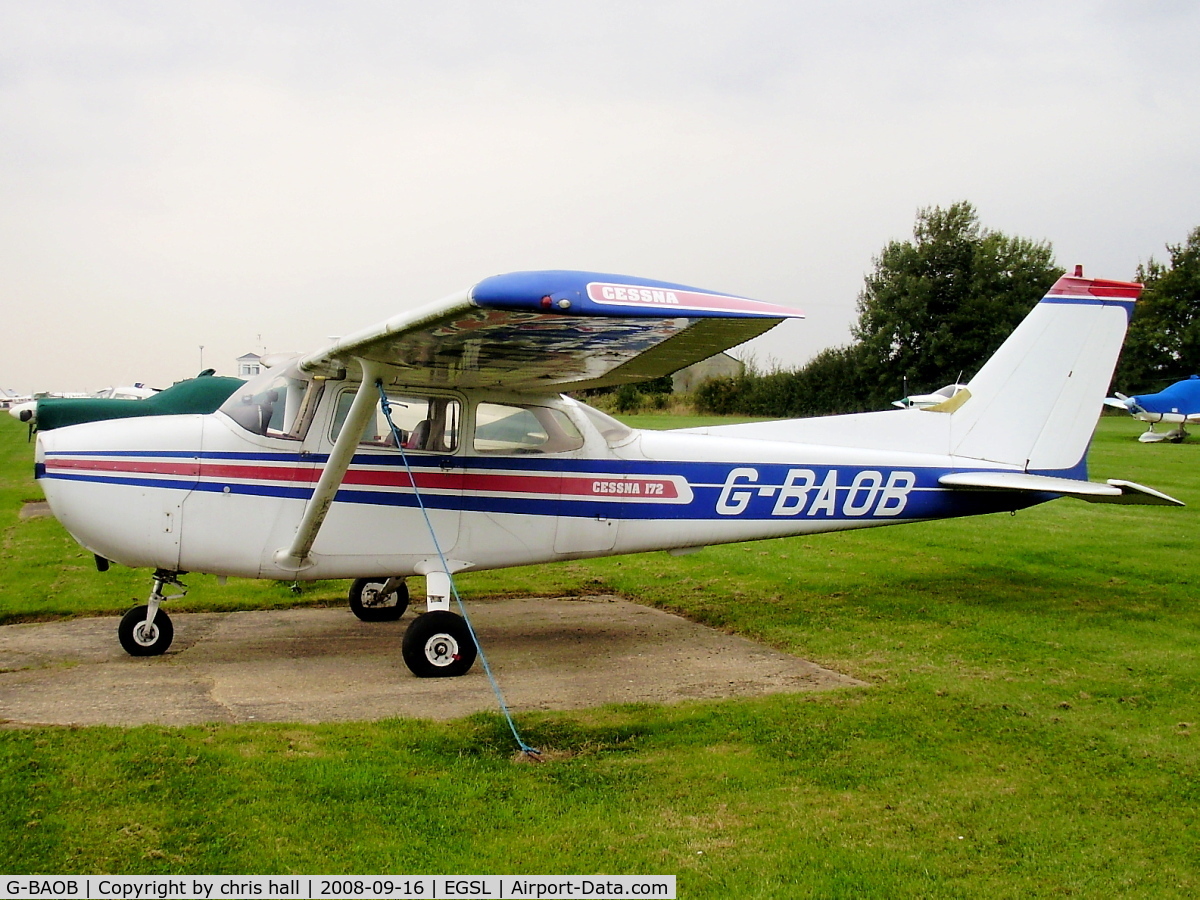 G-BAOB, 1973 Reims F172M Skyhawk Skyhawk C/N 0949, private