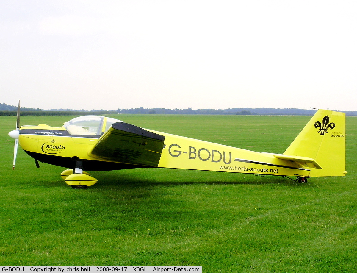 G-BODU, 1988 Scheibe SF-25C Falke C/N 44434, HERTFORDSHIRE COUNTY SCOUT COUNCIL, Previous ID: D-KIAA