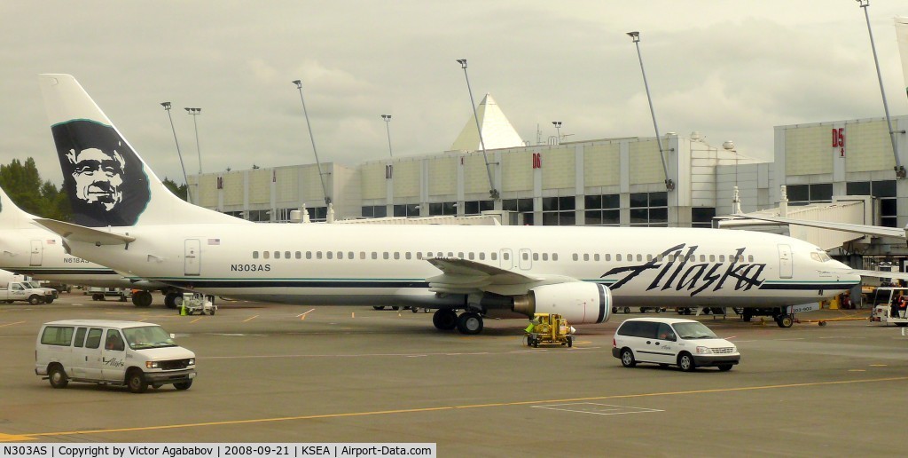 N303AS, 2001 Boeing 737-990 C/N 30016, At Seattle Tacoma