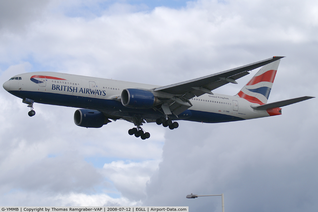 G-YMMB, 2000 Boeing 777-236/ER C/N 30303, British Airways Boeing 777-200