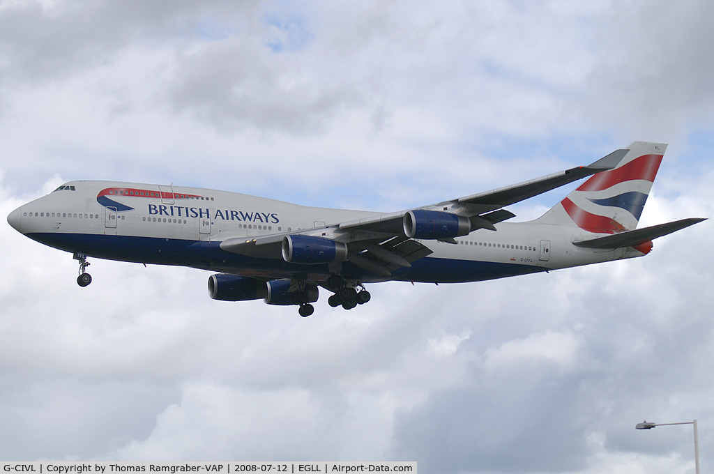 G-CIVL, 1997 Boeing 747-436 C/N 27478, British Airways Boeing 747-400