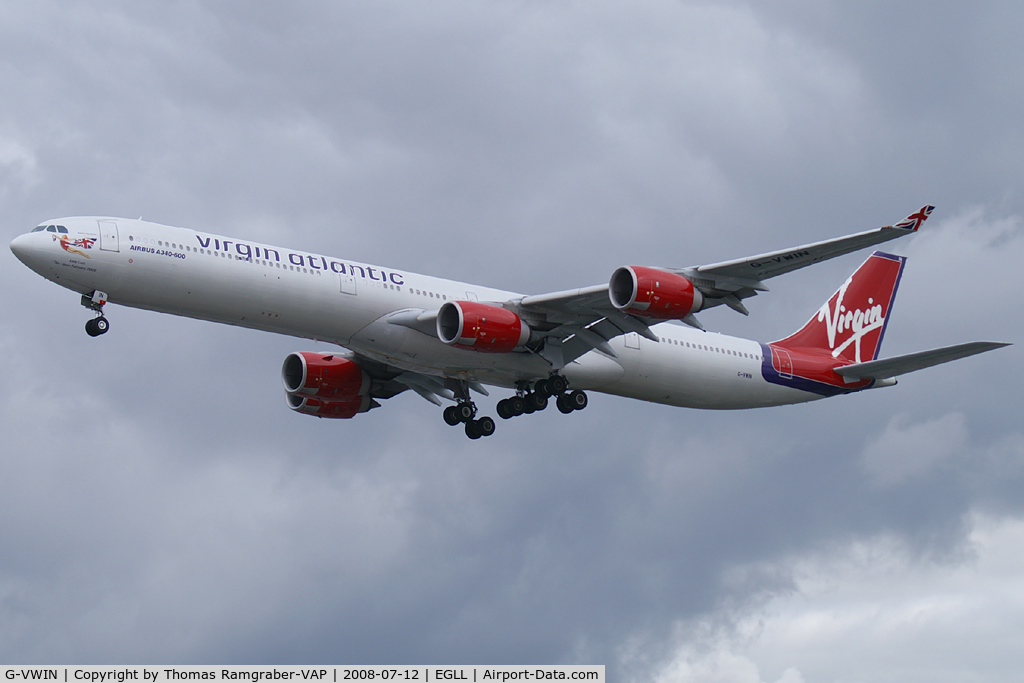 G-VWIN, 2006 Airbus A340-642 C/N 736, Virgin Atlantic Airways Airbus A340-600