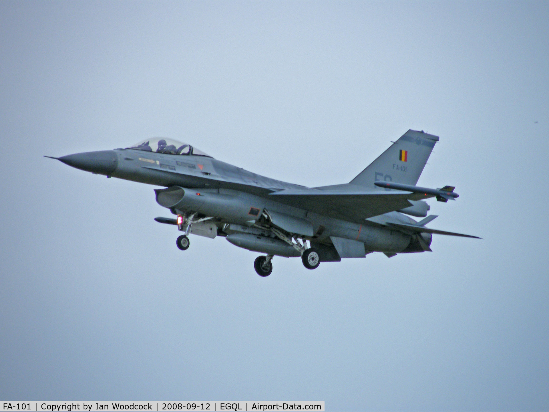 FA-101, SABCA F-16AM Fighting Falcon C/N 6H-101, F-16 AM/Belgian Air Force/RAF Leuchars